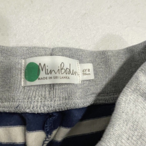 Mini Boden Boys Short Sleeves Shirt LOT Sz 6-7Y Blue Dogs Green Stripe shorts - Picture 9 of 9